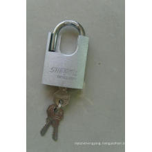 Silver Spray Painted Half Shackle Protected Padlock with Flat Keys